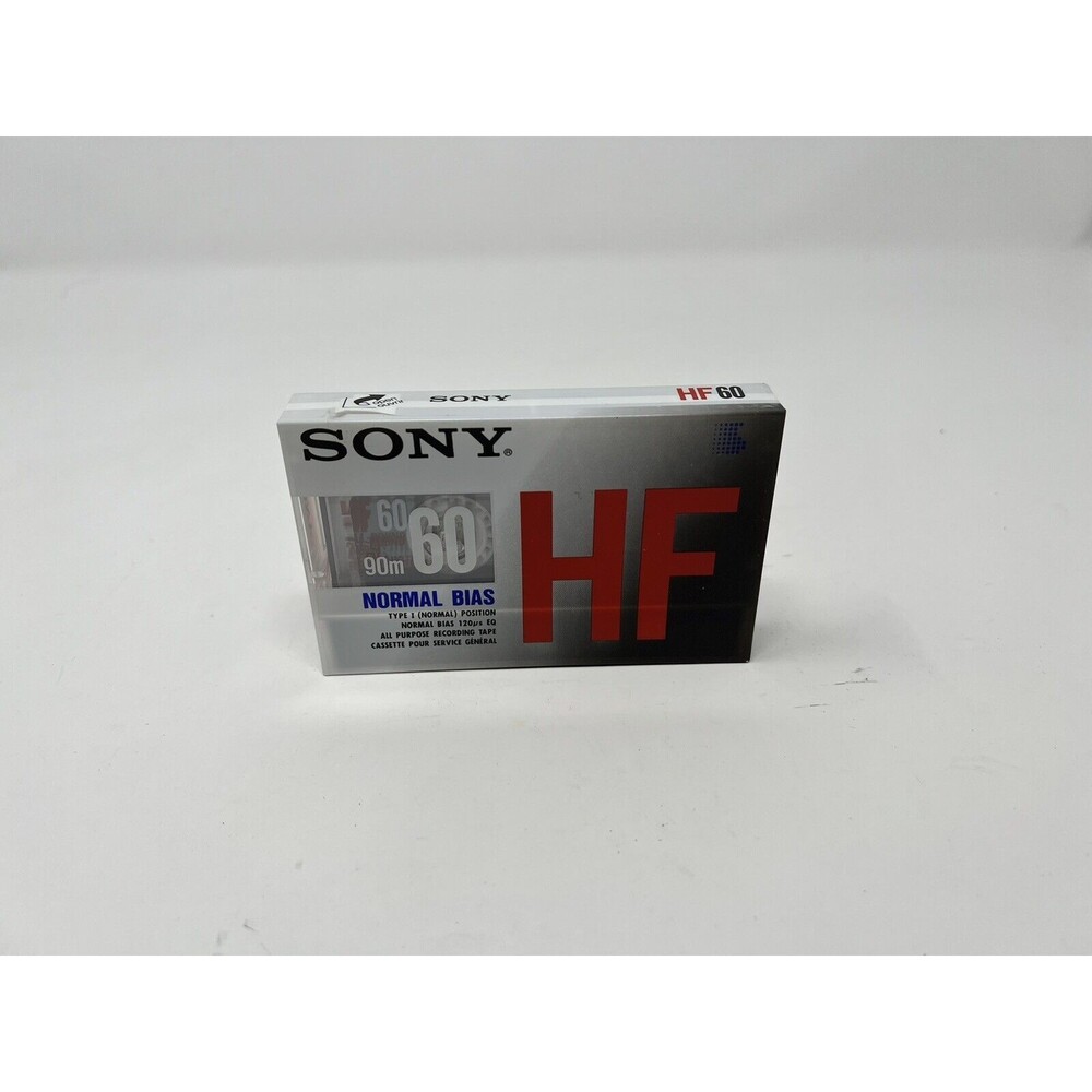 SONY HF Type I Normal Bias 60 Minute Audio Cassette Tape NEW